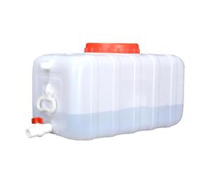 BAKULI Thick Horizontal Water Tank 25L/30L/50L/75L/200LFood Grade Plastic Bucket With Cover And Valve Handle Design Easy To Carry(25L)