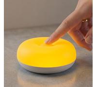 Bakzon Baby Night Light, Nursery Egg Light with Upgraded Flip Design | 1800K Amber Glow, Touch Night Lamp, Stepless Dimming, Brightness Memory, Rechargeable Bedside Nightlight for Breastfeeding