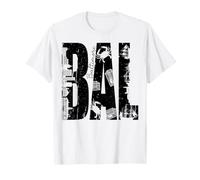 BAL Baltimore Vintage Distressed Skyline Crabs Ships T-Shirt