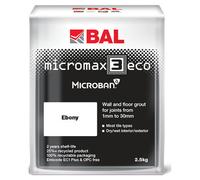 BAL Micromax3 Eco 5kg Flexible Wall and Floor Tile Grout | Ebony | 180mm x 160mm x 120mm