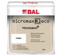 BAL Micromax3 Eco 5kg Flexible Wall and Floor Tile Grout | Pebble | 180mm x 160mm x 120mm