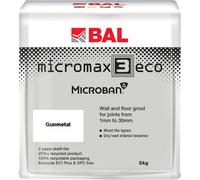 Bal Micromax3 Eco Antimicrobial Wall & Floor Gunmetal Grout, 5Kg