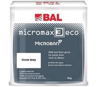 Bal Micromax3 Eco Antimicrobial Wall & Floor Storm Grey Grout, 5Kg
