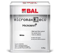 Bal Micromax3 Eco Antimicrobial Wall & Floor White Grout, 2.5Kg