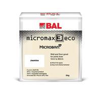 Bal Micromax3 Eco Grout Wall & Floor Grout, Rapid Set, Antimicrobial, Suitable For Interior & Exterior 5KG Bag - Jasmine