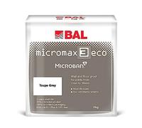 Bal Micromax3 Eco Grout Wall & Floor Grout, Rapid Set, Antimicrobial, Suitable For Interior & Exterior 5KG Bag - Taupe Grey