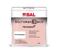 Bal Micromax3 Eco Grout Wall & Floor Grout, Rapid Set, Antimicrobial, Suitable For Interior & Exterior 5KG Bag - Pink Champagne
