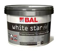 BAL White Star Plus 5L Ready Mixed Wall Tile Adhesive | Brilliant White | 300mm x 230mm x 300mm
