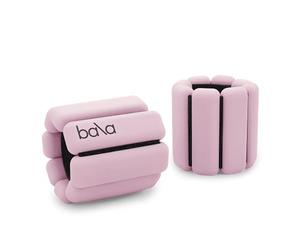 Bala Bangles | Fully Adjustable Wearable Wrist & Ankle Weights | Yoga, Dance, Running, Barre, Pilates, Cardio, Aerobics, Walking | 1 Pound Each, 2 Per Set (Blush Pink)