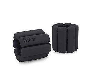 Bala Bangles | Fully Adjustable Wearable Wrist & Ankle Weights | Yoga, Dance, Running, Barre, Pilates, Cardio, Aerobics, Walking | 1 Pound Each, 2 Per Set (Charcoal)