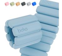 Bala Bangles - Set of 2 (1lb Each) | Adjustable Wearable Wrist & Ankle Weights | Yoga, Dance, Barre, Pilates, Cardio, Aerobics, Walking | Monochromatic Sea