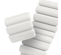 Bala Bangles Wrist & Ankle Weights - 1 lb Set Adjustable Weighted Bands for Women & Men - Silicone Arm & Leg Weights for Pilates, Yoga, Walking, Barre, Home Workout & Strength Training - Bone