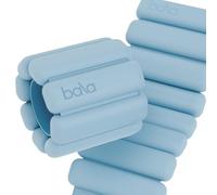Bala Bangles - Set of 2 (1lb Each) | Adjustable Wearable Wrist & Ankle Weights | Yoga, Dance, Barre, Pilates, Cardio, Aerobics, Walking | Monochromatic Sea