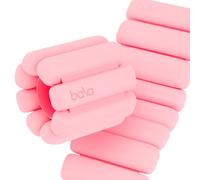Bala Bangles Wrist & Ankle Weights for Women & Men (Blush) - 2 Pound Adjustable Silicone Weighted Bracelet Set for Gym, Yoga, Pilates, Cardio & Strength Training - Wearable Arm & Leg Workout Weights