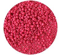 Bala&Fillic Rose Color 4mm Seed Beads About 1200pcs/100Grams in Bag, 6/0 Glass Craft Beads for Making Bracelet and Necklace (Rose)