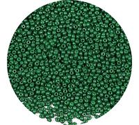 Bala&Fillic Size 2mm Blackish Green Color Seed Beads 9000+pcs/100 Grams, 12/0 Round Glass Craft Beads for Making Jewelry Earring Bracelets Necklace