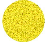 Bala&Fillic Size 2mm Lemon Color Seed Beads 9000+pcs/100 Grams, 12/0 Round Glass Craft Beads for Making Jewelry Earring Bracelets Necklace