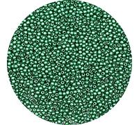 Bala&Fillic Size 2mm Matte Green Color Seed Beads 9000+pcs/100 Grams, 12/0 Round Glass Craft Beads for Making Jewelry Earring Bracelets Necklace