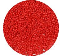 Bala&Fillic Size 2mm Red Color Seed Beads 9000+pcs/100 Grams, 12/0 Round Glass Craft Beads for Making Jewelry Earring Bracelets Necklace