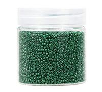 Bala&Fillic Size 2mm Round Seed Beads 10000pcs/110 Grams in Box 12/0 Blackish Green Small Craft Seed Beads for Making Jewelry Earring Bracelets Necklace (Blackish Green)