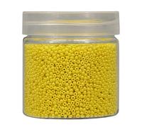 Bala&Fillic Size 2mm Round Seed Beads 10000pcs/110 Grams in Box 12/0 Lemon Yellow Seed Beads Small Craft Seed Beads for Making Jewelry Earring Bracelets Necklace (Lemon Yellow)