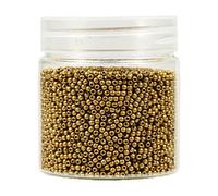 Bala&Fillic Size 2mm Round Seed Beads 10000pcs/110 Grams in Box 12/0 Matte Golden Small Craft Seed Beads for Making Jewelry Earring Bracelets Necklace (Matte Golden)