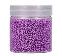 Bala&Fillic Size 2mm Round Seed Beads 10000pcs/110 Grams in Box 12/0 Purple Small Craft Seed Beads for Making Jewelry Earring Bracelets Necklace (Purple)