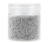 Bala&Fillic Size 2mm Round Seed Beads 10000pcs/110 Grams in Box 12/0 Silver Small Craft Seed Beads for Making Jewelry Earring Bracelets Necklace (Silver)