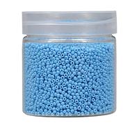 Bala&Fillic Size 2mm Round Seed Beads 10000pcs/110 Grams in Box 12/0 Sky Blue Seed Beads Small Craft Seed Beads for Making Jewelry Earring Bracelets Necklace (Sky Blue)