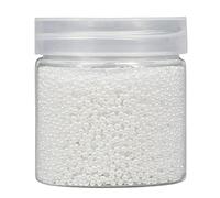 Bala&Fillic Size 2mm Round Seed Beads 10000pcs/110 Grams in Box 12/0 White Pearl Small Craft Seed Beads for Making Jewelry Earring Bracelets Necklace (White Pearl)