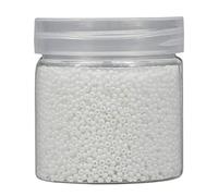 Bala&Fillic Size 2mm Round Seed Beads 10000pcs/110 Grams in Box 12/0 White Small Craft Seed Beads for Making Jewelry Earring Bracelets Necklace (White)