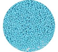 Bala&Fillic Size 2mm Turquo Blue Color Seed Beads 9000+pcs/100 Grams, 12/0 Round Glass Craft Beads for Making Jewelry Earring Bracelets Necklace