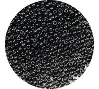 Bala&Fillic Size 3mm Black Color Seed Beads 4000pcs/100 Grams, 8/0 Round Glass Craft Beads for Making Jewelry Earring Bracelets Necklace