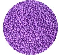 Bala&Fillic Size 3mm Purple Color Seed Beads 4000pcs/100 Grams, 8/0 Round Glass Craft Beads for Making Jewelry Earring Bracelets Necklace