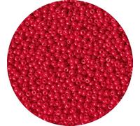 Bala&Fillic Size 3mm Red Color Seed Beads 4000pcs/100 Grams, 8/0 Round Glass Craft Beads for Making Jewelry Earring Bracelets Necklace