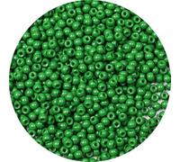 Bala&Fillic Size 4mm Green Color Seed Beads 1400pcs/100 Grams, 6/0 Round Glass Craft Beads for Making Jewelry Earring Bracelets Necklace