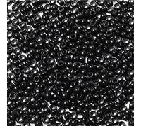 Bala&Fillic Size 6x9mm Black Pony Beads with Smooth Surface Total 1000pcs Craft Pony Beads for Making Bracelets (Black)