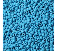 Bala&Fillic Size 6x9mm Lake Blue Pony Beads with Smooth Surface Total 1000pcs Craft Pony Beads for Making Bracelets (Lake Blue)