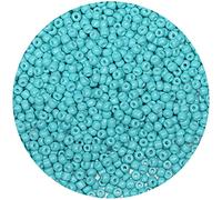 Bala&Fillic Turquoise Green Color 4mm Seed Beads About 1200pcs/100Grams in Bag, 6/0 Glass Craft Beads for Making Bracelet and Necklace (Turquoise Green)