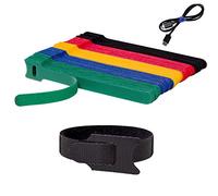 BALABALA 100 PCS 6 inch Reusable Fastening Cable Ties Cords Management Cable Organizer Cord Wrap Multi-Color