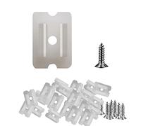 Balabaxer 100 PCS LED Neon Mounting Clips - Made from durable PP plastic with included screws, designed for 6x12mm LED neon lights. Ideal for both indoor and outdoor decorative lighting installations