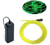 Balabaxer EL Wire Lime Green, 32.8ft/10m Neon Lights Portable Electroluminescent Wire for Parties, Halloween, Christmas, DIY Decoration