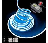 Balabaxer Neon LED Strip Lights，with Power Adapter,16.4 ft/5m 12V DC 600 SMD2835 LEDs Waterproof Rope Light for Indoor Outdoor Home Decoration