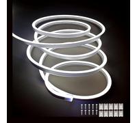 Balabaxer Neon LED Strip Lights，Without Power Adapter,16.4 ft/5m 12V DC 600 SMD2835 LEDs Waterproof Rope Light for Indoor Outdoor Home Decoration