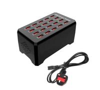 Balabaxer USB Charger station,20-port 100W/20A Multiple USB Charging Station,Multi Ports Charger Charging for Smartphones，tablets，and other usb devices