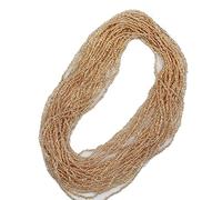 BALABEAD 11/0 Glass Silver Lined Seed Beads Hanks (3 Meters, 6000pcs), Champagne Sliver Lined Seed Beads Strand (9 Meters)