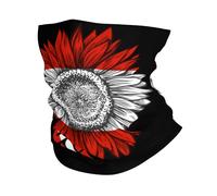 Balaclava Austria Austrians Flag Headband Breathable Headwear Dustproof Neck Gaiter For Camping Running Outdoor 25X50CM