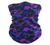 Balaclava Camouflage Purple Black Blue Neck Warmer Sports 25x50cm