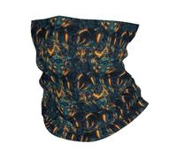 Balaclava Cyber Style Tiger Print Neck Gaiter Comfortable Facial Shield Breathable Headband For Outdoor Camping Traveling 25X50Cm
