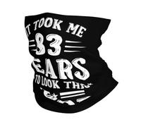 Balaclava Happy 83Th Birthday Headband Windproof Neck Gaiter Uv Protection Bandana For Running Camping Traveling 25X50CM